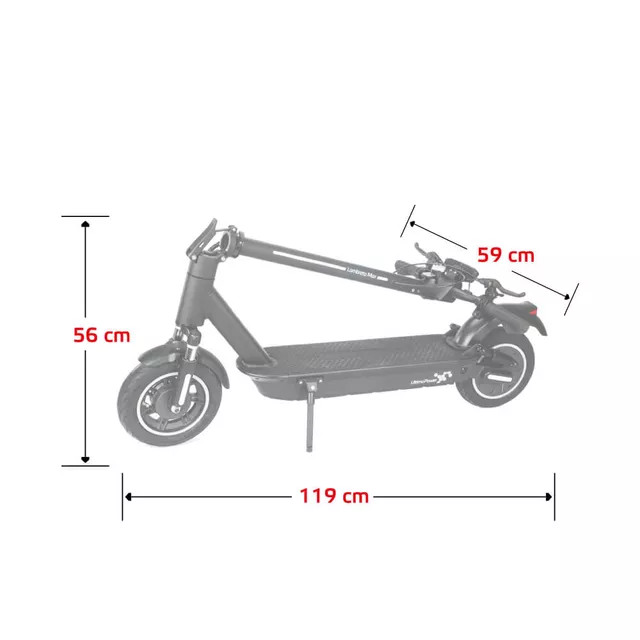Elektrická koloběžka W-TEC Lambreto Max 10" - 2.jakost