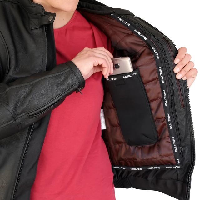 Dámská airbagová bunda Helite Xena, mechanická s trhačkou - černá