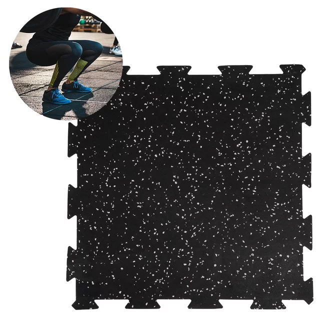 Zátěžová podložka inSPORTline Puzeko 50x50x1 cm - černo-šedá