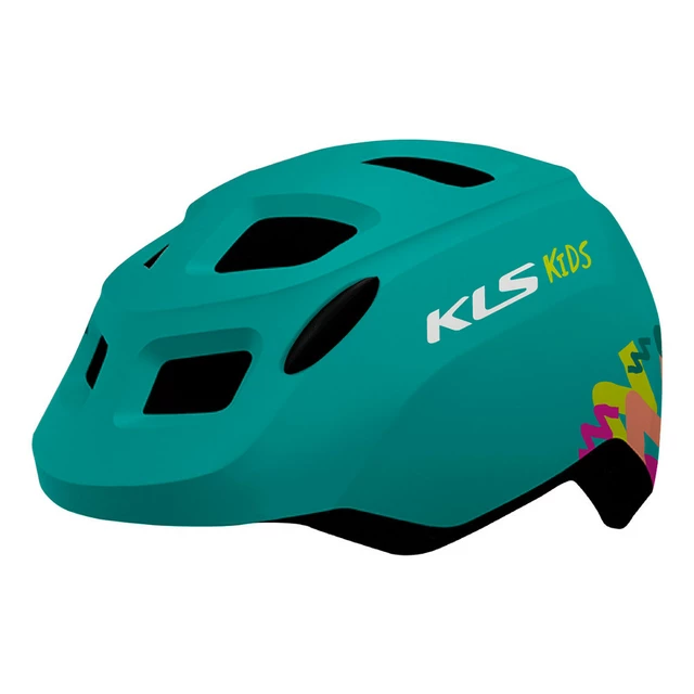 Dětská cyklo přilba Kellys Zigzag 022 - Purple - Turquoise