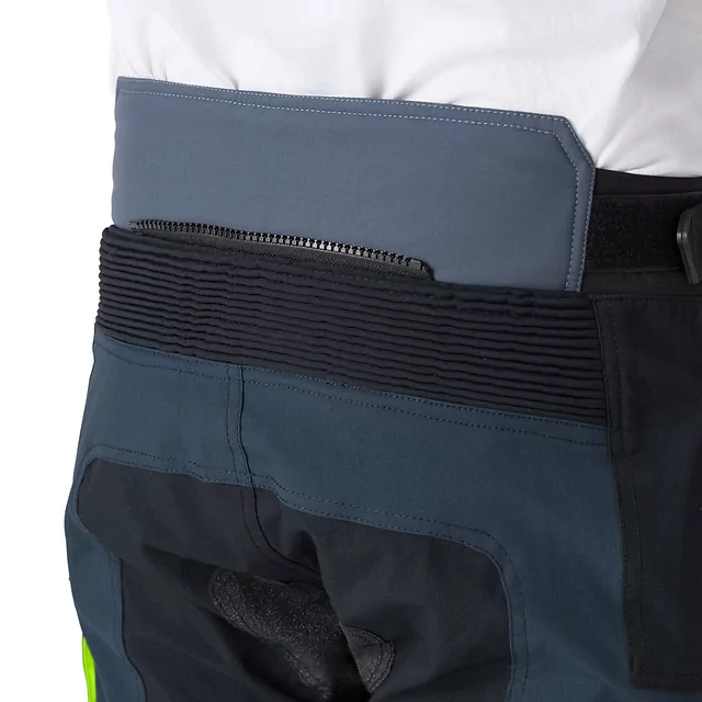 Moto kalhoty W-TEC Modock - černo-modro-fluo žlutá