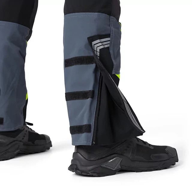 Moto kalhoty W-TEC Modock - černo-modro-fluo žlutá