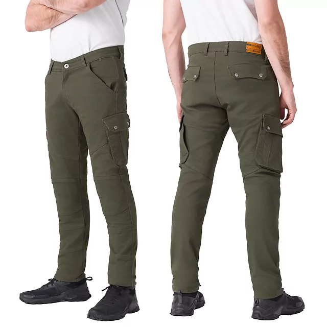 Moto kalhoty W-TEC Nuksan - zelená
