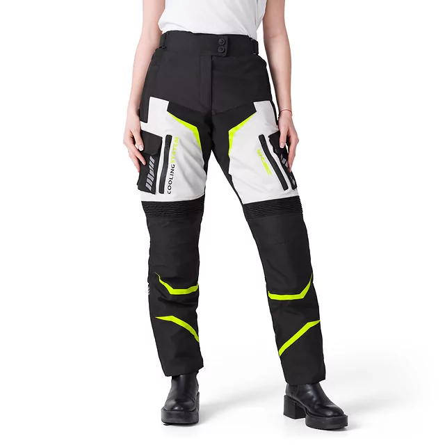 Dámské moto kalhoty W-TEC Warao Lady - černá-fluo