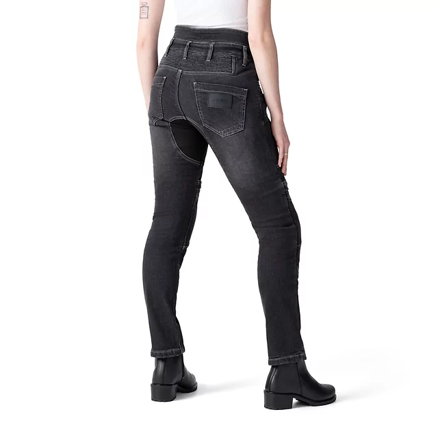 Dámské moto jeansy W-TEC Biterilla Eva Lady - černá