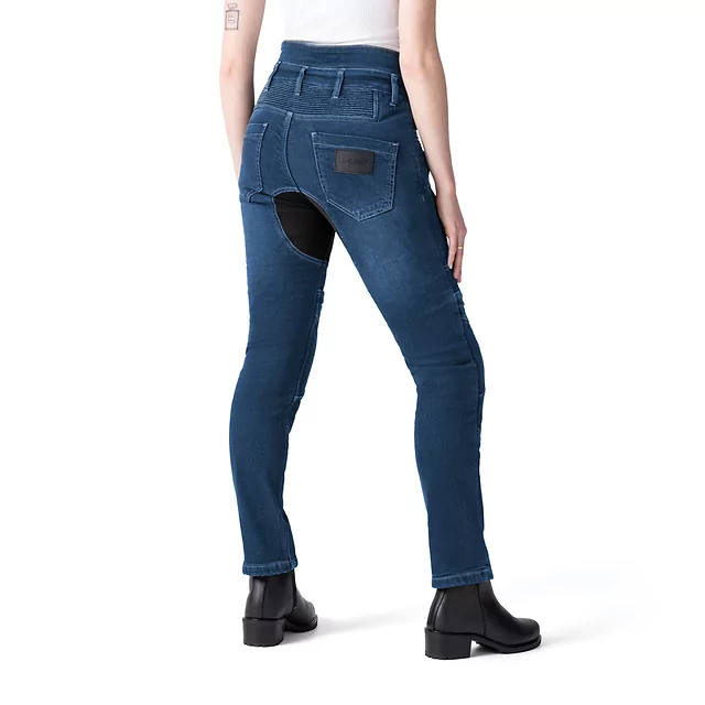 Dámské moto jeansy W-TEC Biterilla Eva Lady - černá