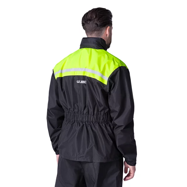 Moto pláštěnka W-TEC Rinstop - černá-fluo