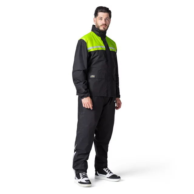 Pláštěnkové moto kalhoty W-TEC Rinstop - černá