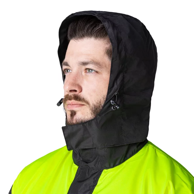 Moto pláštěnka W-TEC Rinstop - černá-fluo