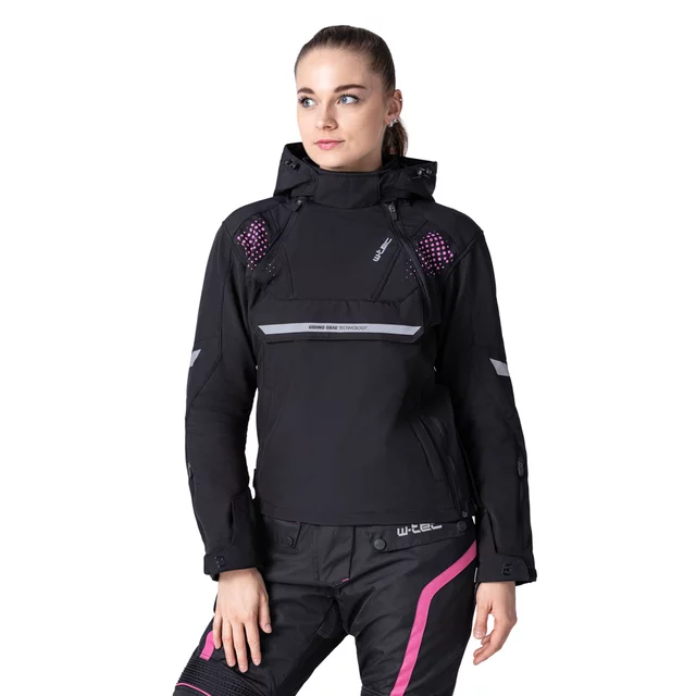 Dámská softshellová moto bunda W-TEC Annorack Lady - černo-písková