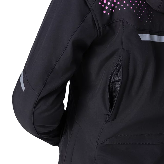 Dámská softshellová moto bunda W-TEC Annorack Lady - černo-písková