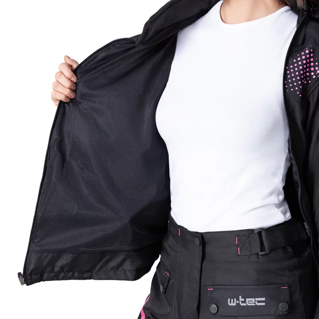 Dámská softshellová moto bunda W-TEC Annorack Lady - černo-písková