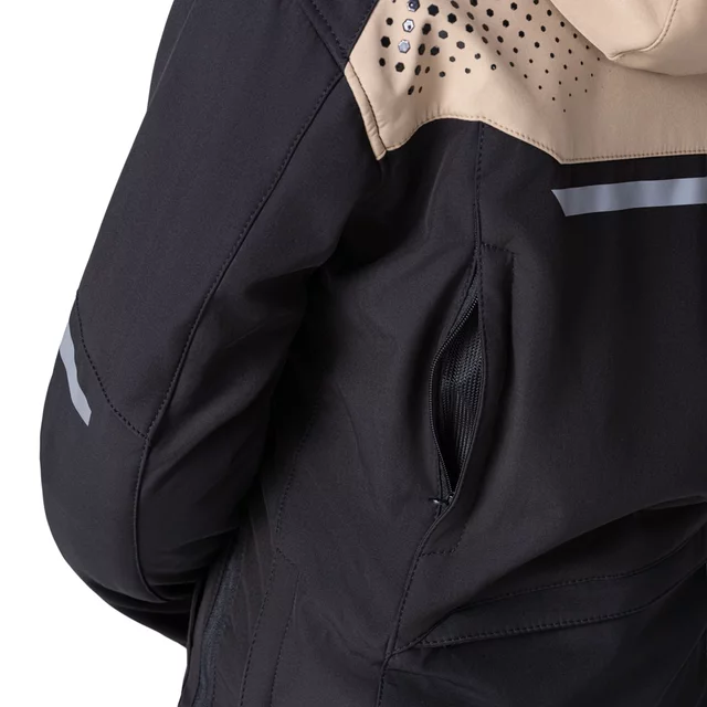 Dámská softshellová moto bunda W-TEC Annorack Lady - černo-písková