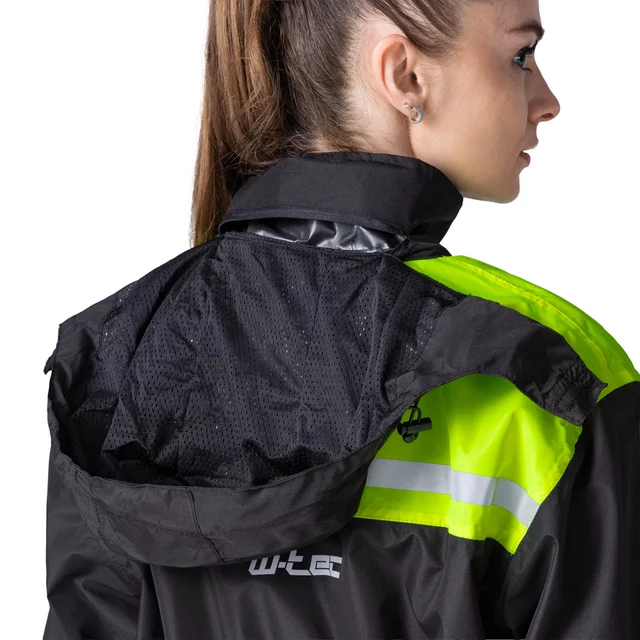 Moto pláštěnka W-TEC Rinstop - černá-fluo