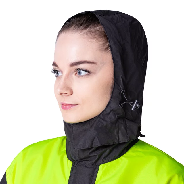 Moto pláštěnka W-TEC Rinstop - černá-fluo
