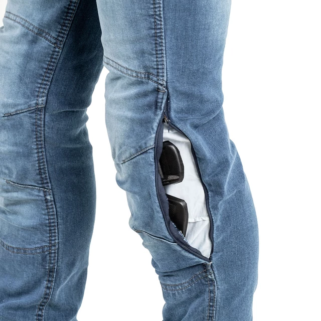 Dámské moto jeansy W-TEC Lustipa - modrá