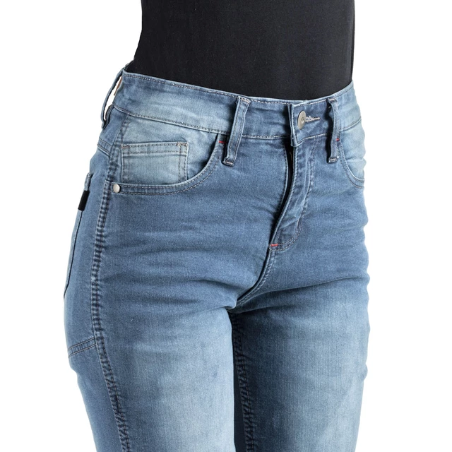 Dámské moto jeansy W-TEC Lustipa - modrá