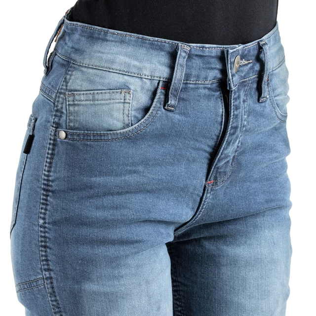 Dámské moto jeansy W-TEC Lustipa - modrá