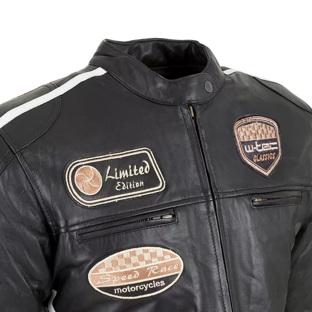 Dámská kožená moto bunda W-TEC Sheawen Lady Black