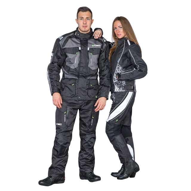 Pánské moto kalhoty W-TEC Kaluzza - černá