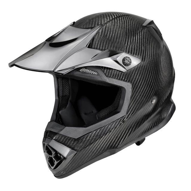 Motokrosová přilba W-TEC Crosscomp - karbon lesk - karbon lesk