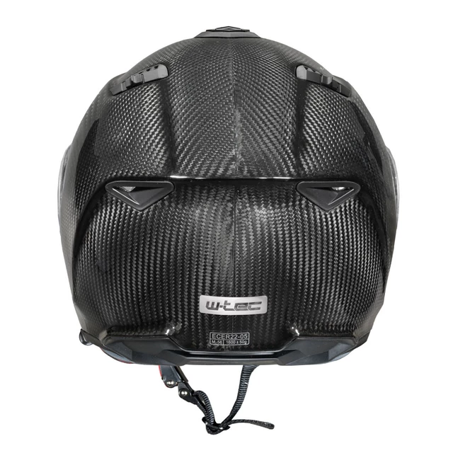 Výklopná moto přilba W-TEC Tensiler - karbon lesk