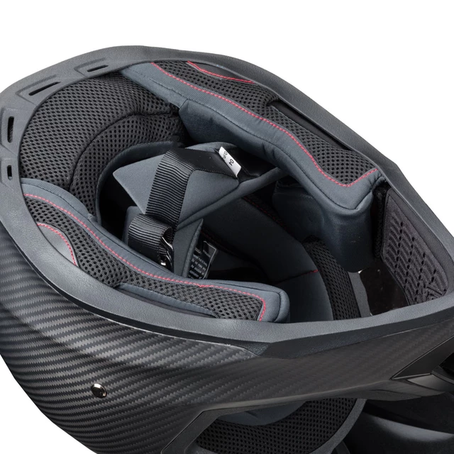 Motokrosová přilba W-TEC Crosscomp - karbon lesk