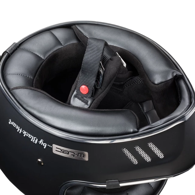 Moto přilba W-TEC Black Heart Retron - Simple Black