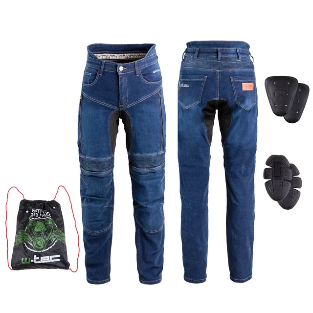 Pánské moto jeansy W-TEC Biterillo - modrá