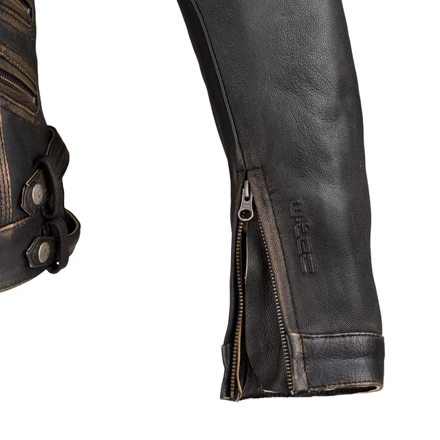 Dámská kožená moto bunda W-TEC Black Heart Lizza - 2.jakost - vintage hnědá