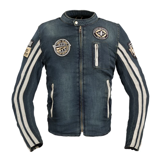 Pánská moto bunda W-TEC Wildone - 2.jakost - modrá - modrá