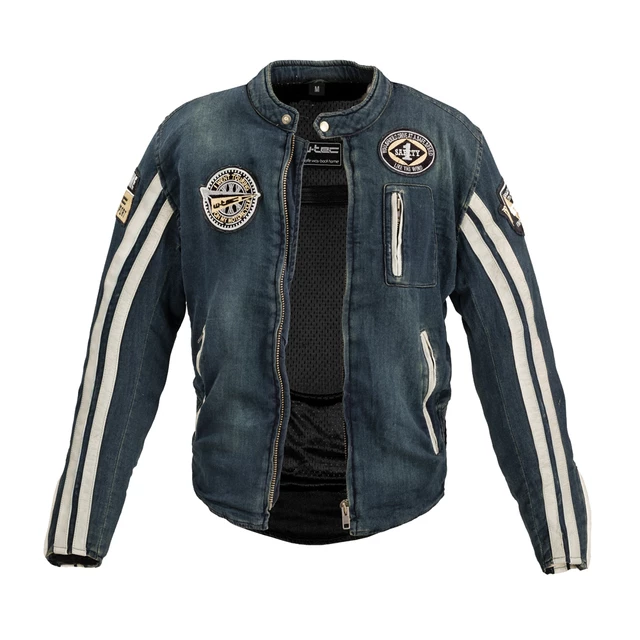 Pánská moto bunda W-TEC Wildone - 2.jakost - modrá