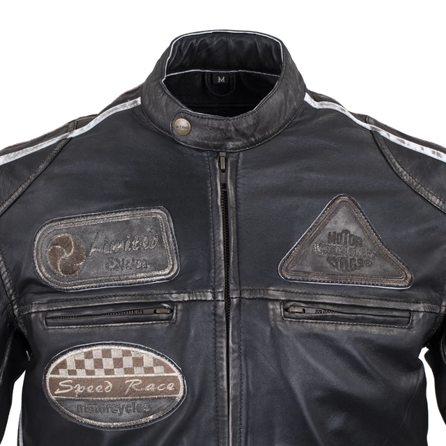 Pánská kožená moto bunda W-TEC Sheawen Vintage - 2.jakost