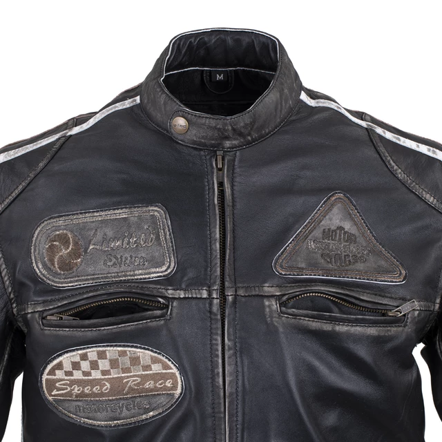Pánská kožená moto bunda W-TEC Sheawen Vintage - 2.jakost