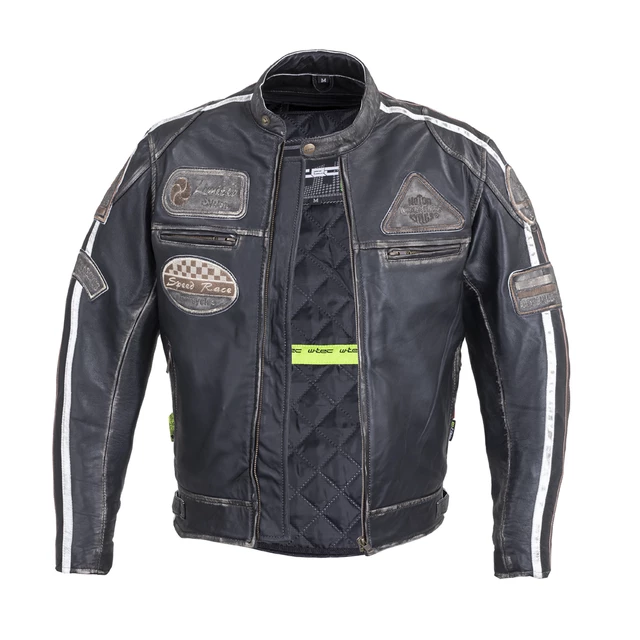 Pánská kožená moto bunda W-TEC Sheawen Vintage - 2.jakost