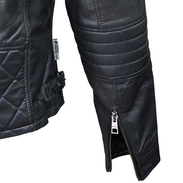 Dámská kožená bunda W-TEC Strass - 2.jakost