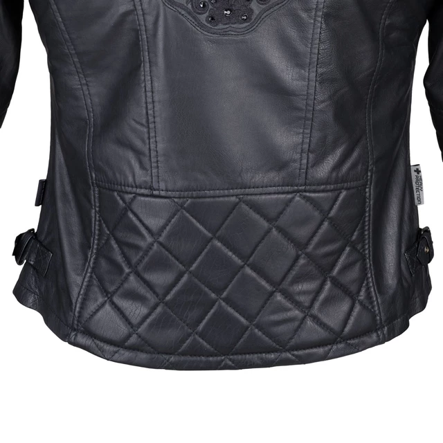 Dámská kožená bunda W-TEC Strass - 2.jakost