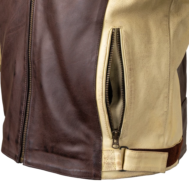 Pánská kožená moto bunda W-TEC Retro