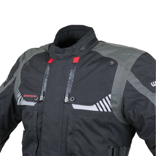 Touringová moto bunda W-TEC Excellenta Evo - Thunderstorm Gray