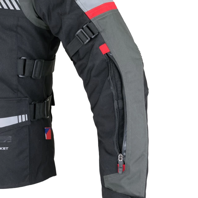 Touringová moto bunda W-TEC Excellenta Evo - Thunderstorm Gray