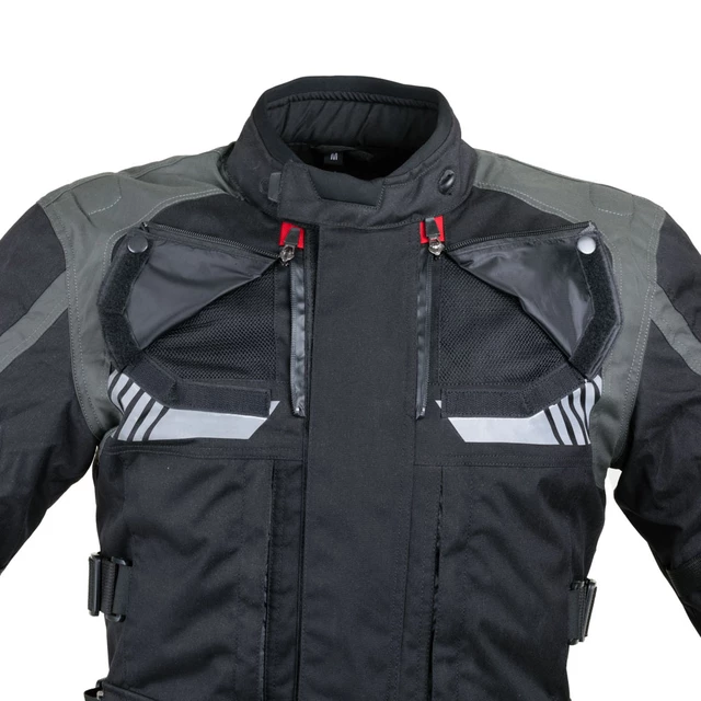 Touringová moto bunda W-TEC Excellenta Evo - Thunderstorm Gray