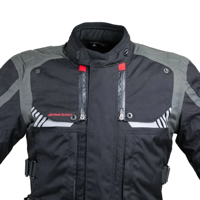 Touringová moto bunda W-TEC Excellenta Evo - Thunderstorm Gray