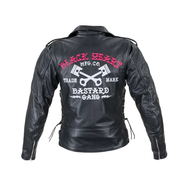 Kožená moto bunda W-TEC Black Heart Perfectis - černá