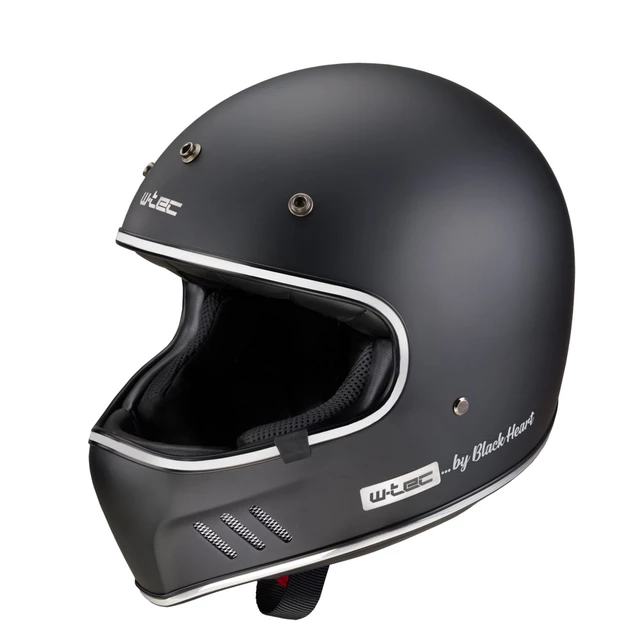 Moto přilba W-TEC Black Heart Retron - Simple Black