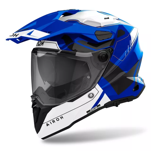 Moto přilba Airoh Commander 2 Reveal lesklá modrá