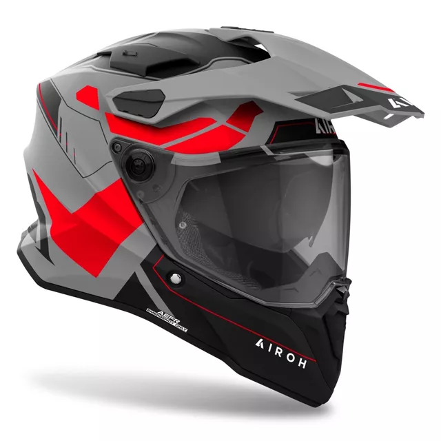 Moto přilba Airoh Commander 2 Reveal matná červená fluo