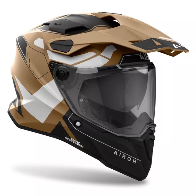 Moto přilba Airoh Commander 2 Reveal matná písková