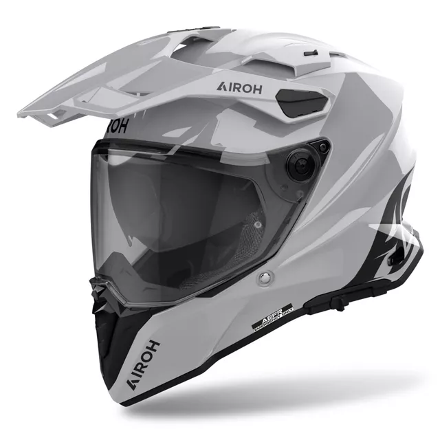 Moto přilba Airoh Commander 2 Color lesklá šedá