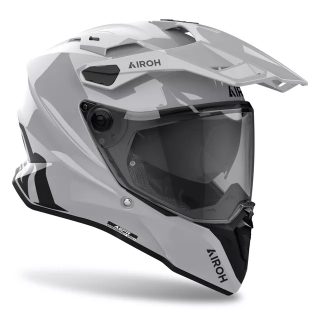 Moto přilba Airoh Commander 2 Color lesklá šedá