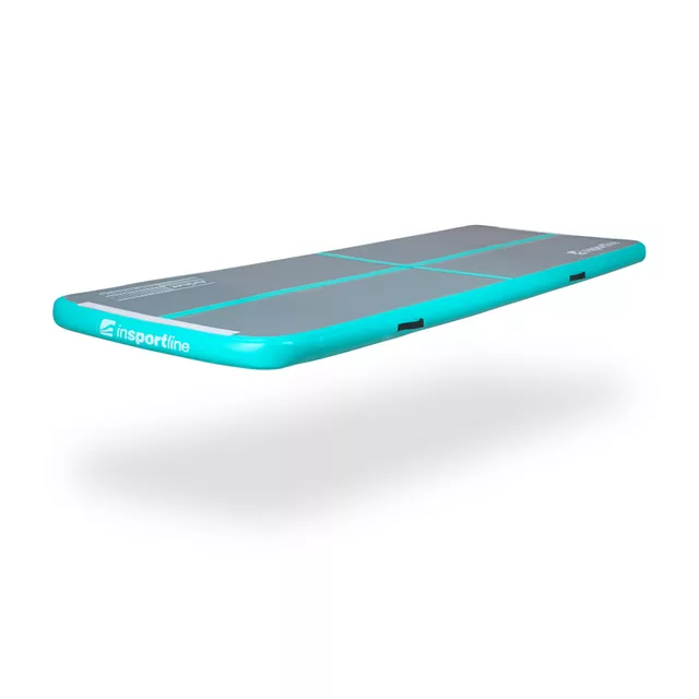 Airtrack inSPORTline Airstunt 300x100x10 cm šedo-tyrkysová